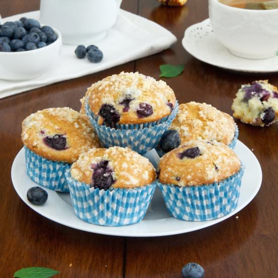 Blueberry Muffins With Olive Oil