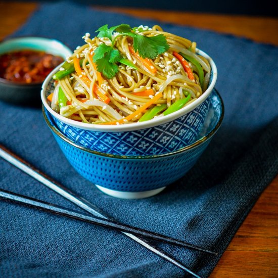 Sesame Noodles with Chili Oil