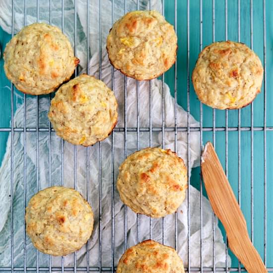 Banana Mango Millet Muffins