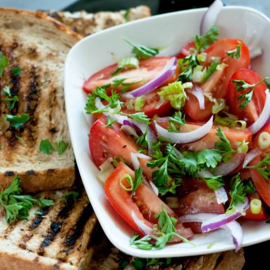 Grilled Bread & Tomatoes