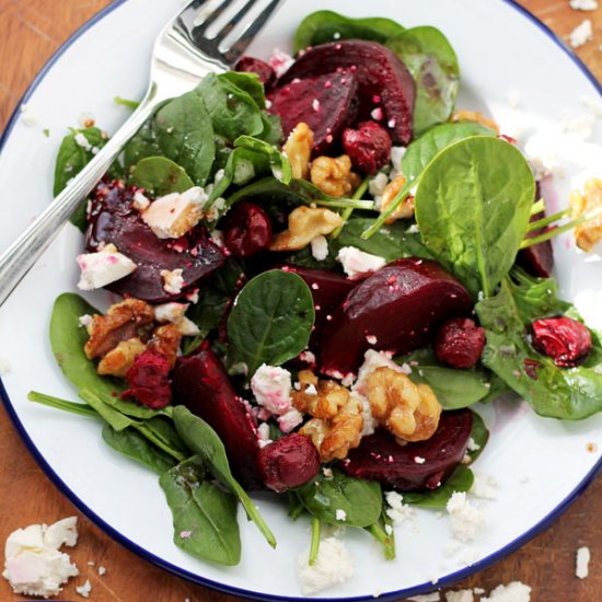 Beetroot, Feta & Maple Walnut Salad