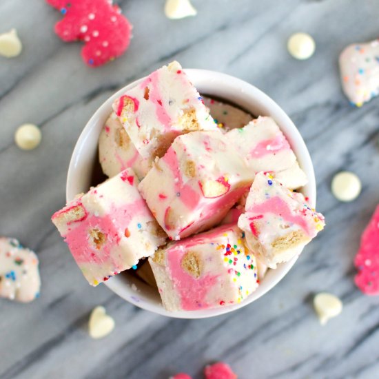 Circus Animal Cookie Fudge