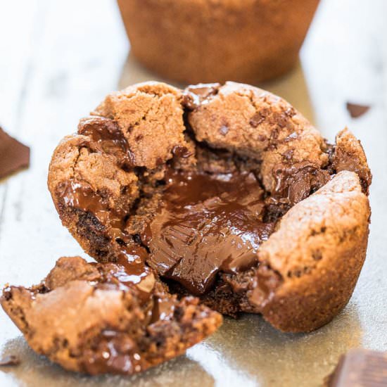 Chocolate Lava Nutella Cookies