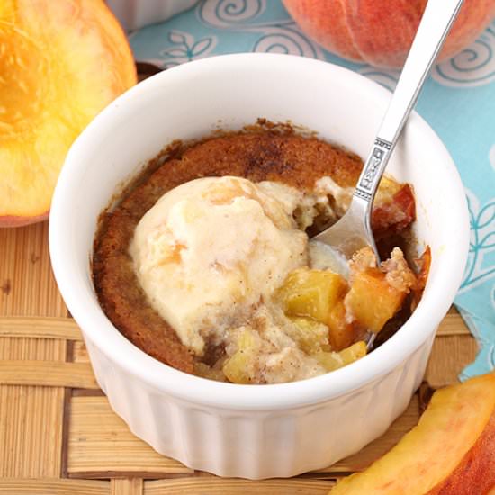 Peach Cobbler For Two