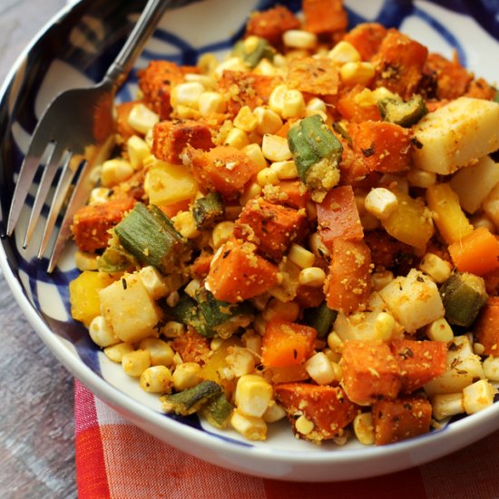 Cajun sweet potato salad