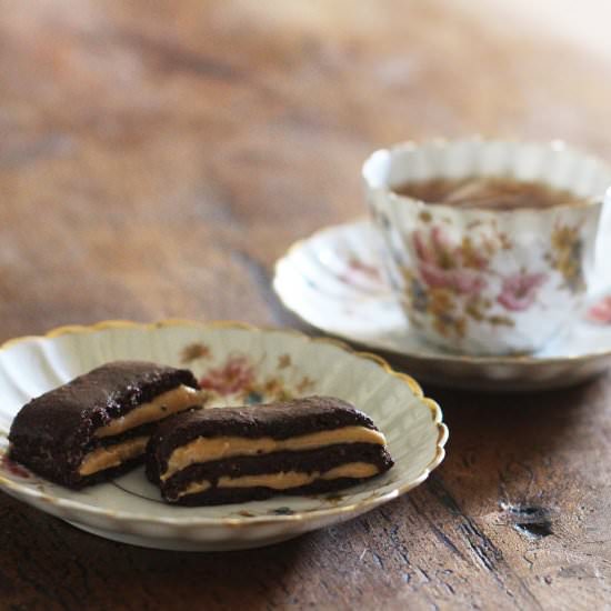 Gooey Chocolate PB Layer Cookies