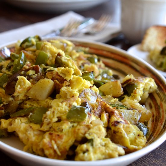 Garlic Scape Frittata