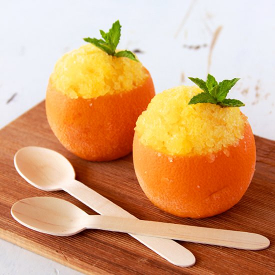 Healthy Orange Granitas