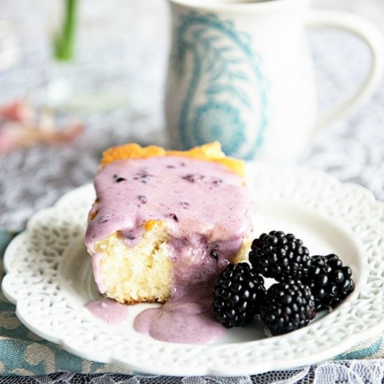 Coffee Cake with Blackberry Glaze