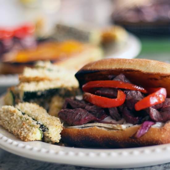 Brie + Steak Sandwiches