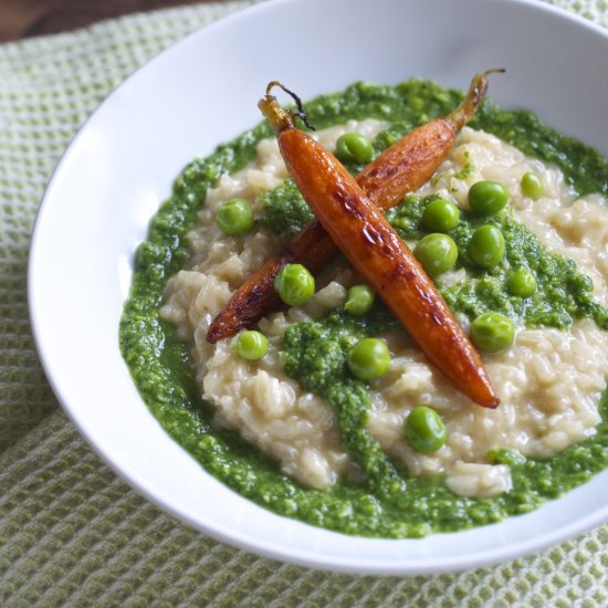 Pea Pesto & Parmesan Risotto