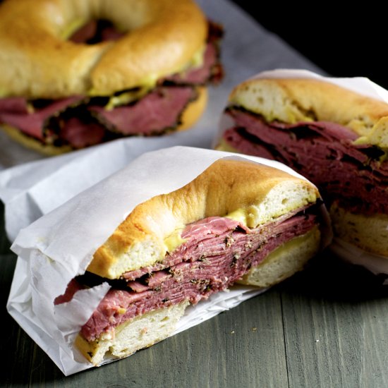 New York Style Pastrami Bagel