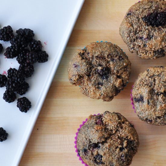 Blackberry Bran Muffins