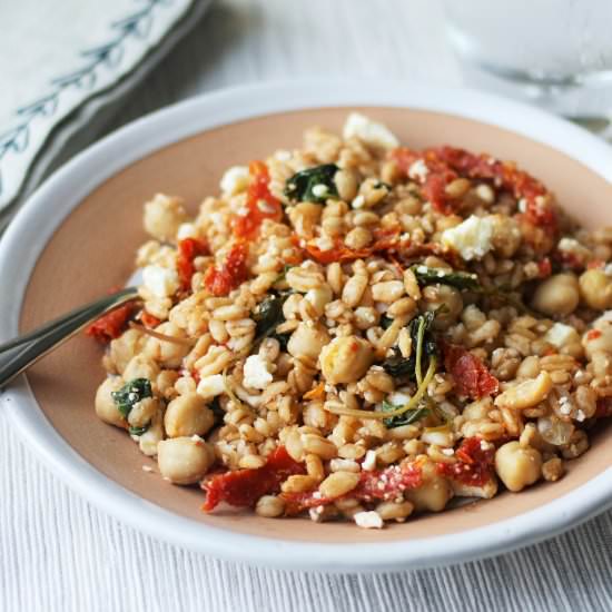 Mediterranean Farro Salad