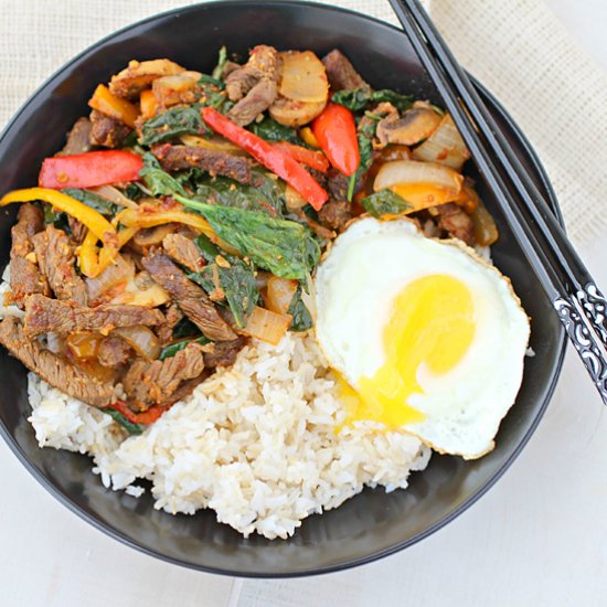 Korean Style Beef Bowl