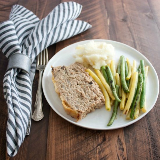 Jarlsberg Mushroom Turkey Meatloaf