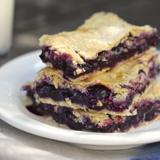 Blueberry Pie Squares