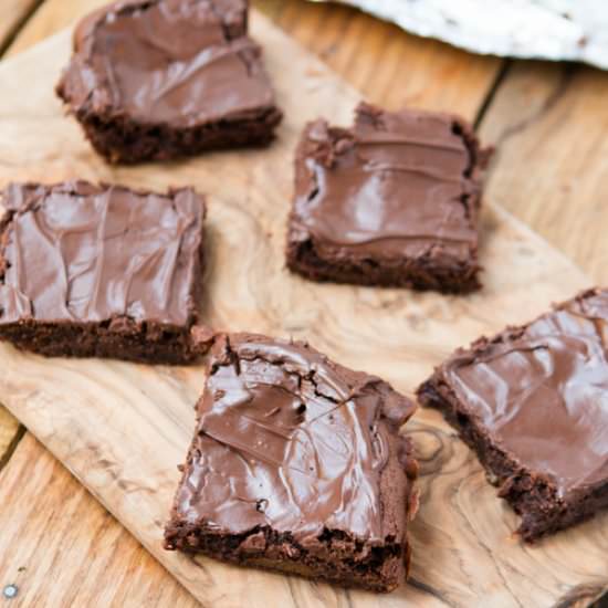 Caramel Nutella Brownies