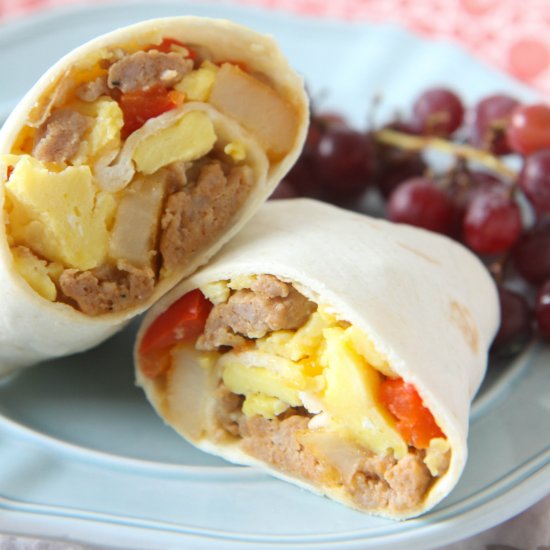 Make-Ahead Breakfast Burritos