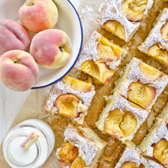 Yoghurt Cake with Peaches