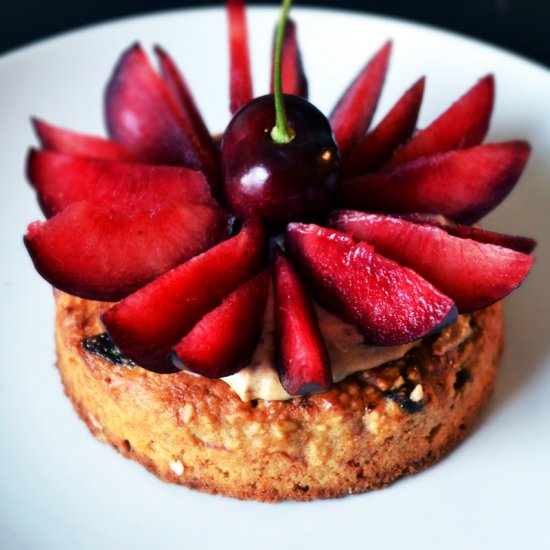 Plum, Prune and Armagnac Tart