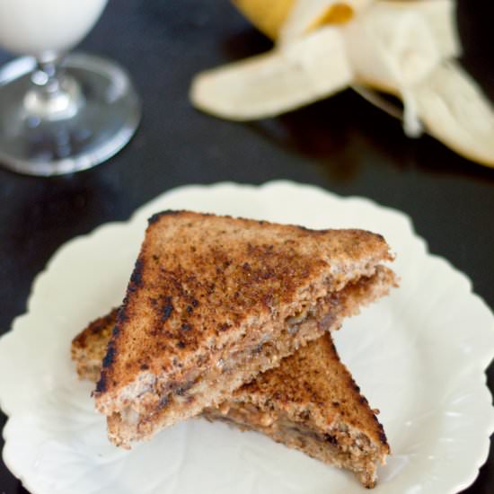 Spicy Caramelized Banana PB+J