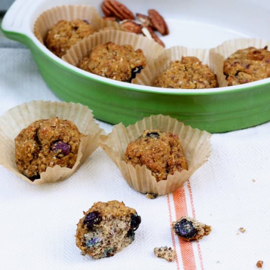 Blueberry Banana Mini Muffins