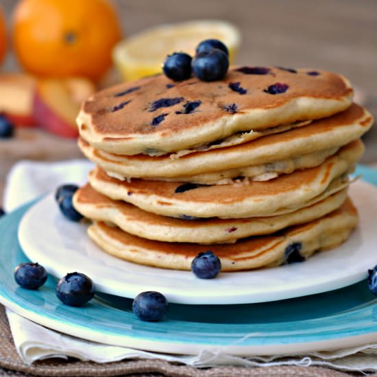 Lemon Blueberry Pancakes