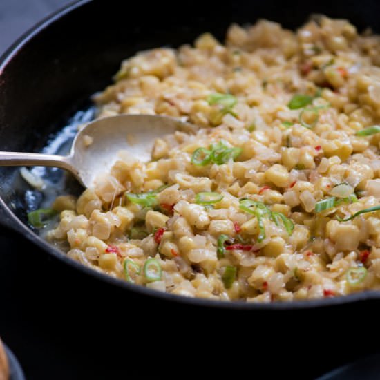 Stovetop Corn Cheese Dip