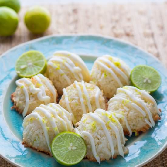 Key Lime White Choc Macaroons