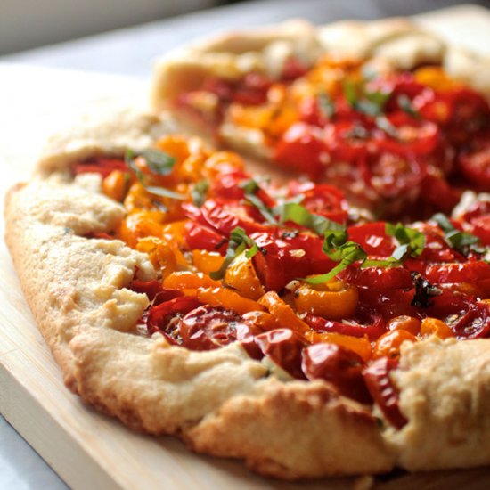 Goat Cheese Tomato Galette