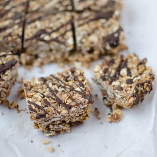 Triple Chocolate Granola Bars