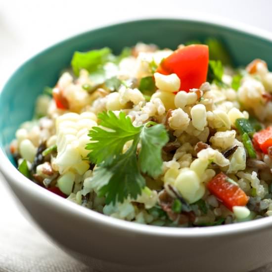 Spicy Corn + Quinoa Salad