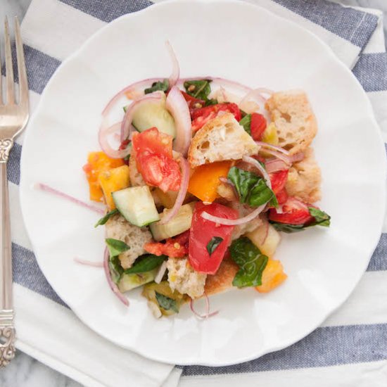 Heirloom Tomato Panzanella Salad