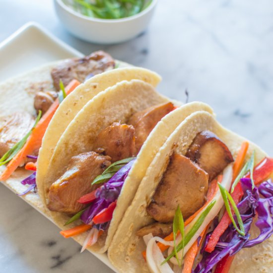 Asian Chicken Tacos