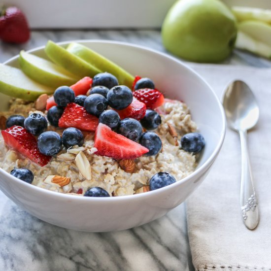 Creamy Vanilla Overnight Oats