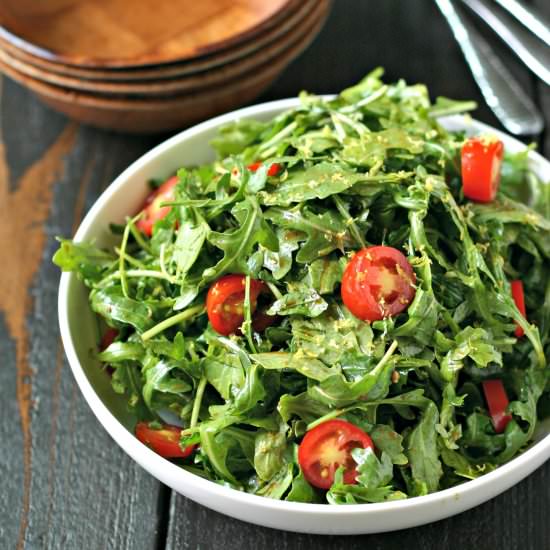 Arugula Salad with Lemon Balsamic