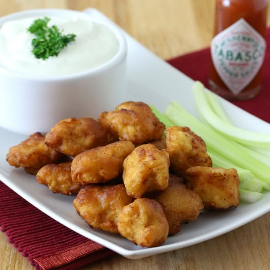 Buffalo Popcorn Chicken