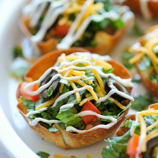 Mini Taco Salad Cups