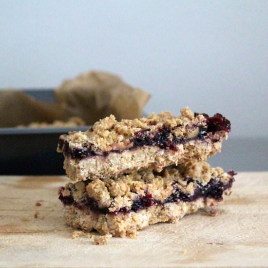 Pb&j crumble bars