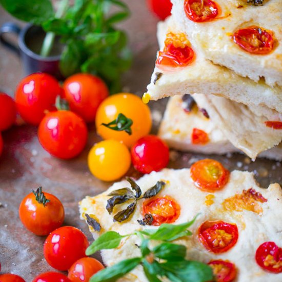 Tomato Basil Focaccia