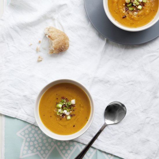 Roasted Pumpkin & Sweet Potato Soup