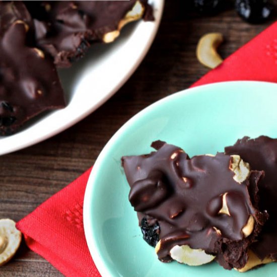 Dark Chocolate Trail Mix Bark