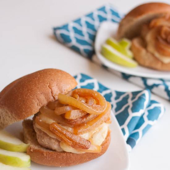 Zucchini Turkey Burgers with Brie