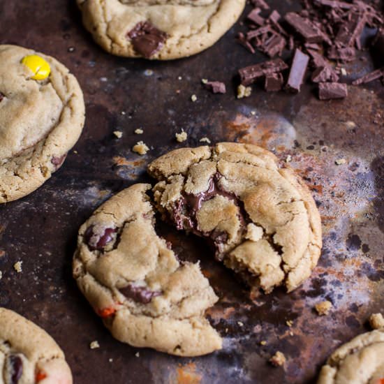 Chocolate Chunk PB Cookies