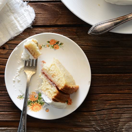 Strawberry Vanilla Layer Cake