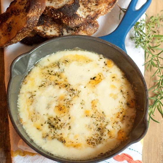 Baked Fontina with Herbs