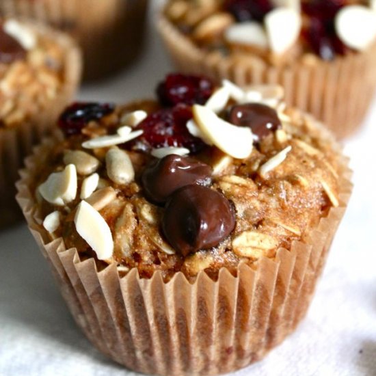 Whole Wheat Trail Mix Muffins