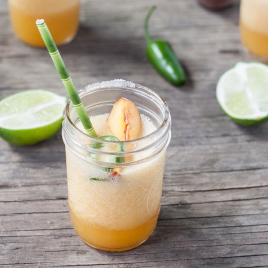 Peach Jalapeño Margaritas