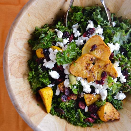 Kale, Squash, & Quinoa Salad